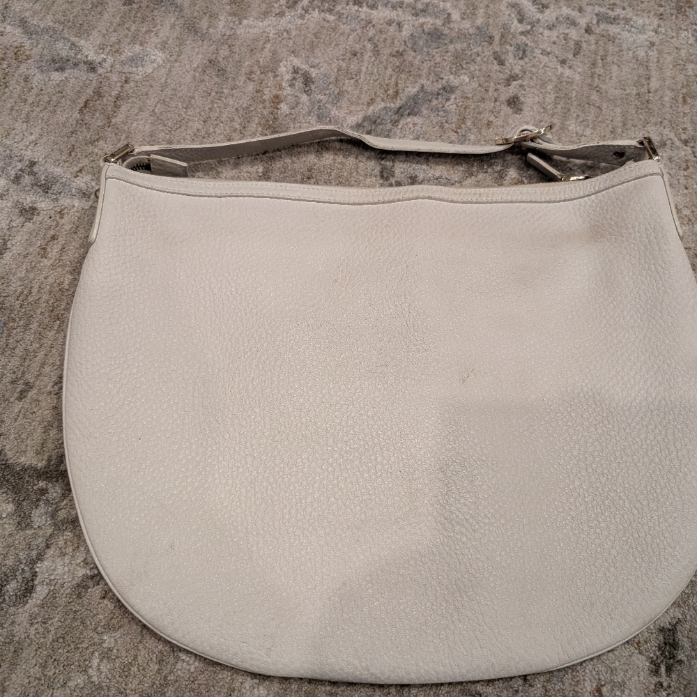 Gucci Sherry Vintage White Leather Hobo Bag - Picture 5 of 13